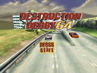 Destruction Derby 64 (USA) Title Screen